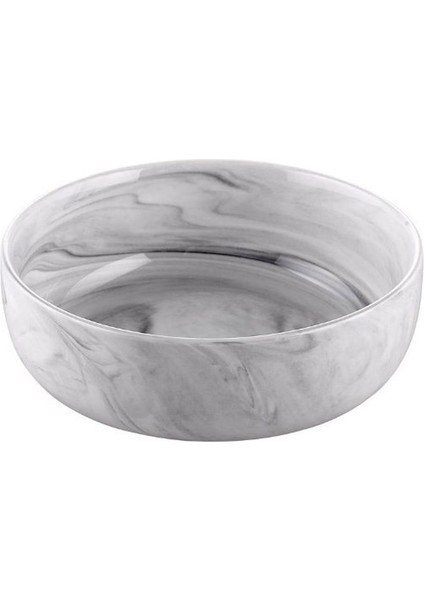 Marble Porselen Salata Kase Gri