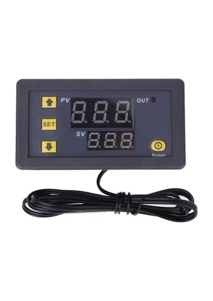 12V Dc Dijital Sıcaklık Kontröl Cihazı LED Ekran Termostat W3230