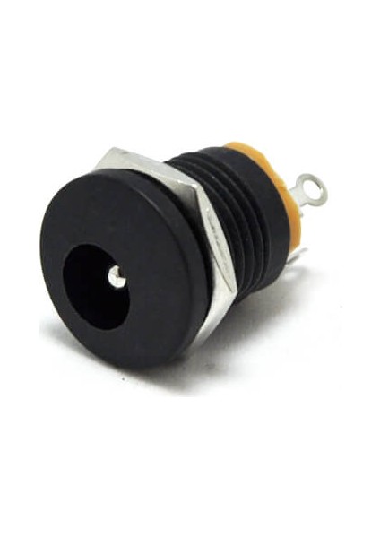 Dc Jack 2.5mm Yuvarlak Somunlu - 5 Adet