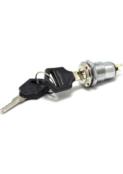 12MM Anahtarlı Buton 0-1 Konum