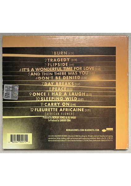Norah Jones – Day Breaks CD CD