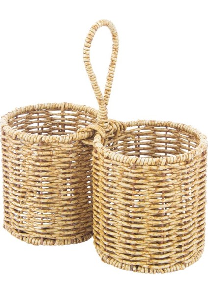 Dayanıklı 2’li Rattan Çok Amaçlı Kaşıklık -1191