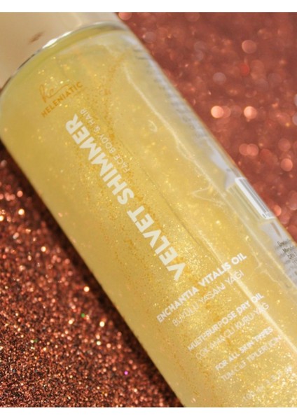 Helen's Velvet Shimmer Vücut Simi ve Saç Bakım YAĞI-100 Ml- Argan Yağıyla Nemlendirici indirimleri