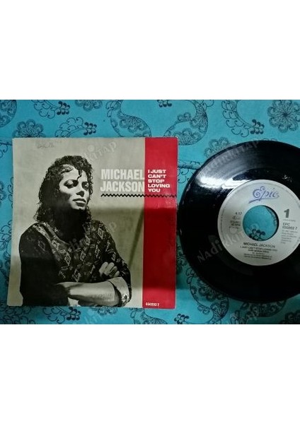 Mıchael Jackson - I Just Can’t Stop Lovıng You - 1982 Hollanda Basım 45 Lik Plak
