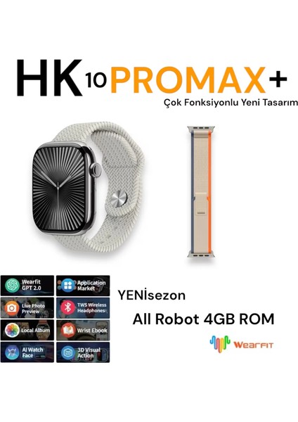 HK10 Pro Max+ All Robot 4gb Akıllı Saat