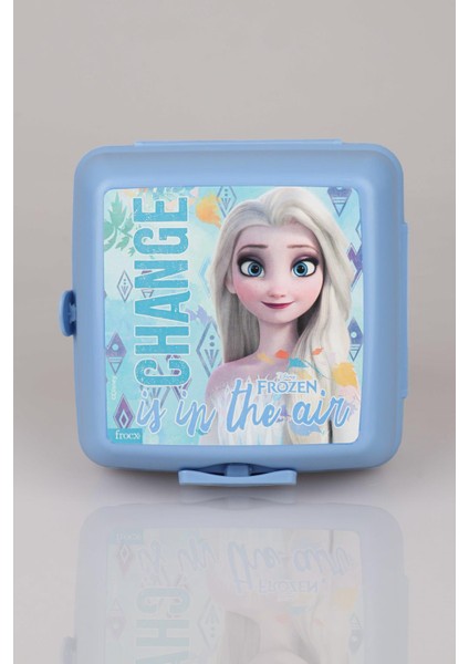 Yeni Sezon Cool Gırl Lisanslı Frozen Elsa 2 Katlı Beslenme Kutusu / Lunch Box