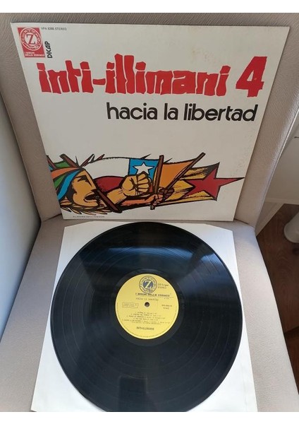 Inti Illimani 4 - Hacia La Libertad 1975 Italya Basım 33 Lük Lp Plak 2. El