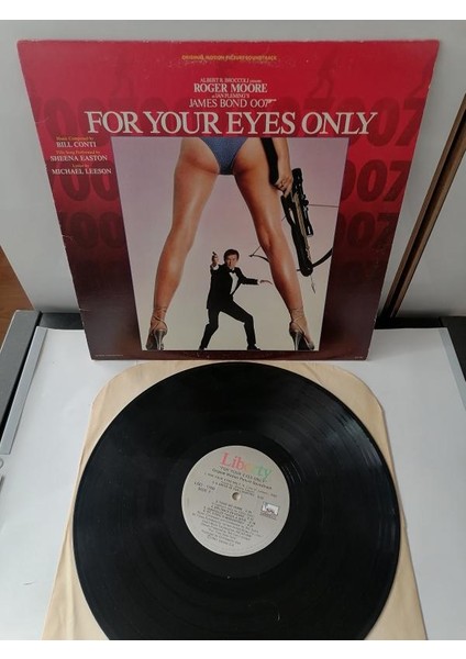 007 James Bond / For Your Eyes Only - Soundtrack - 1981 Kanada Basım - 33 Lük Lp Plak
