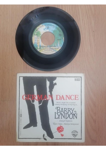 Stanley Kubrick’s Barry Lyndon - Soundtrack - 1975 Belçika Basım 45 Lik Plak