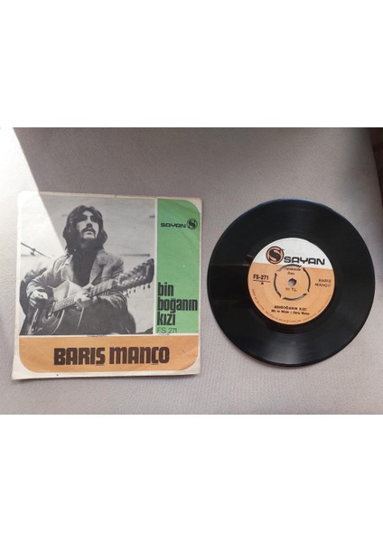 Barış Manço – Bin Boğanın Kızı 1971 Türkiye Basım 45 Lik Plak