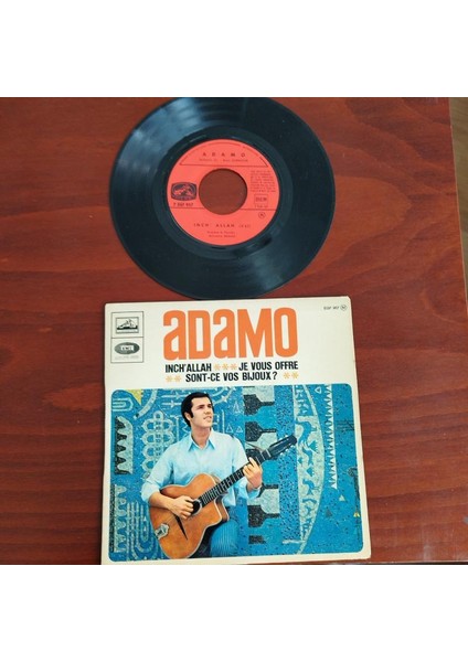 Adamo – Inch’ Allah - 1967 Fransa Basım 45 Lik Plak