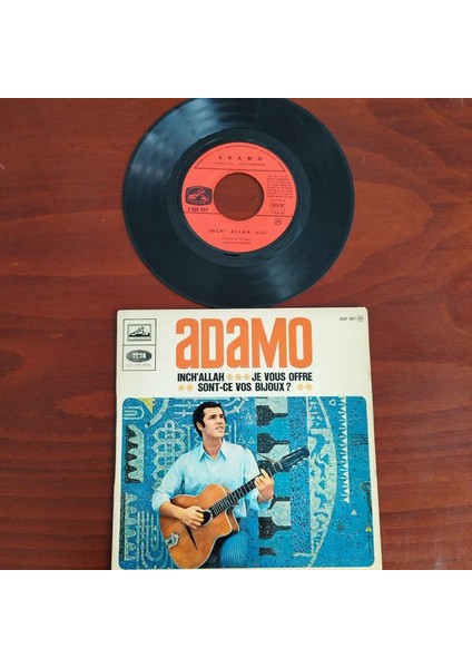 Adamo – Inch’ Allah - 1967 Fransa Basım 45 Lik Plak