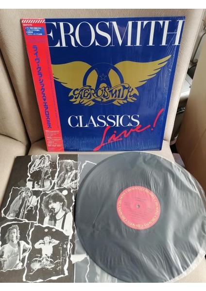 Aerosmıth - Classıcs Lıve - 1986 Japonya Basım - 33 Lük Lp Plak Albüm - Obi’li