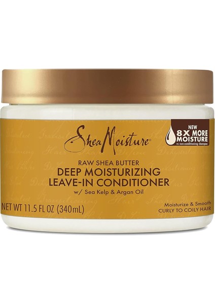 Raw Shea Butter Nemlendirici Durulanmayan Saç Kremi 340 ml
