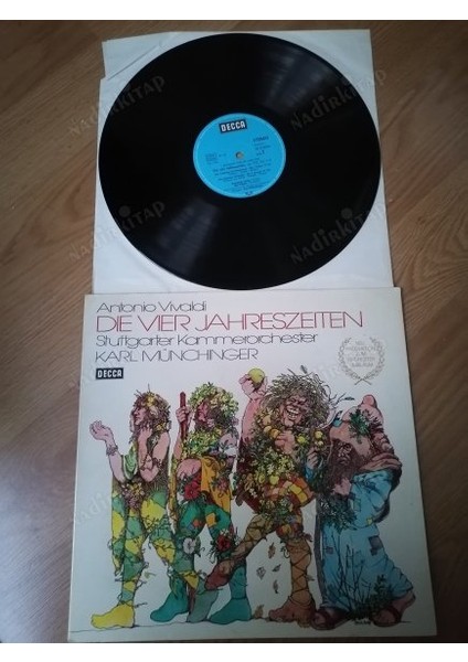 Vıvaldı - Dıe Vıer Jahreszeıten / Dört Mevsim - Stuttgarter Kammerorchester - 1973 Almanya Basım Lp 33 Lük Plak