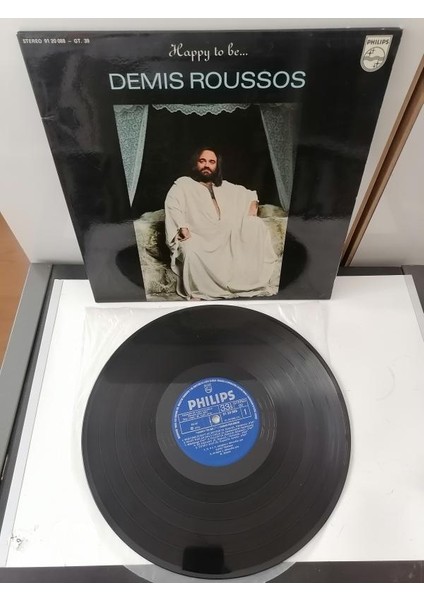 Demıs Roussos - Happy To Be... - Ispanya 1976 Basım Lp Albüm - 33 Lük Plak ( Far Away Bu Albümde )