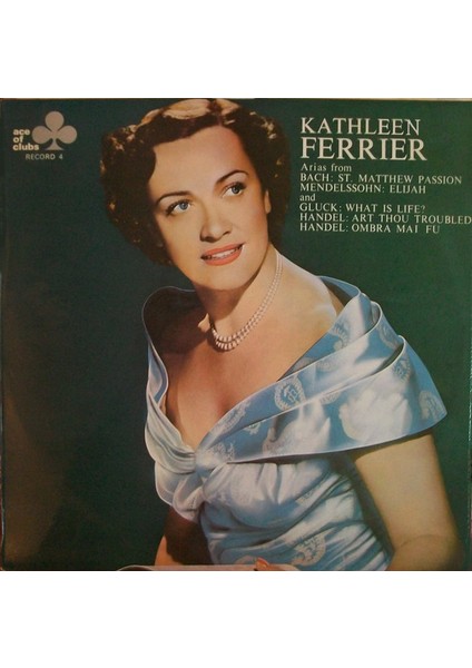 Kathleen Ferrier – A Recital Of Arias - 1968 Ingiltere Basım 33 Lük Lp Plak Albüm