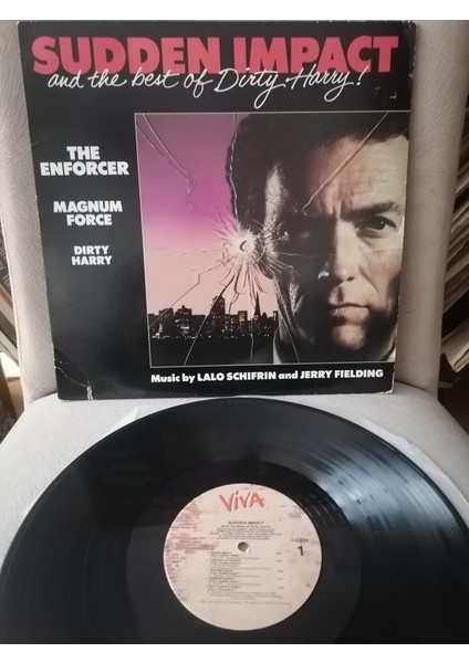 Dırty Harry Sudden Impact & The Best Of Dirty Harry- Soundtrack 1983 Usa Basım Lp Plak Albüm 2.el