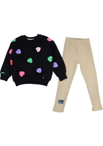 2500 Kalpli Eşofman Takım 1544 - Krem