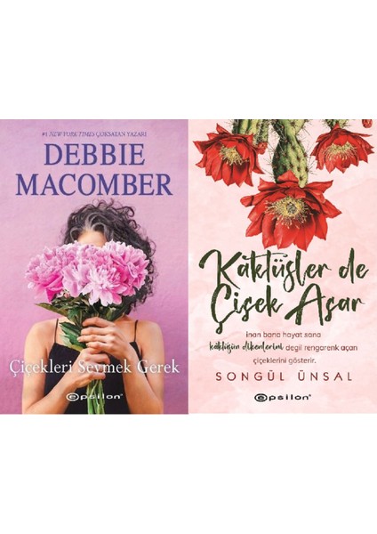 Çiçekleri Sevmek Gerek / Kaktüsler De Çiçek Açar (2 Kitap Set)