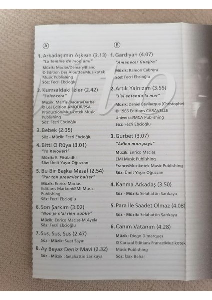 Juanito - Canım Vatanım - 2000 Türkiye Basım Kaset