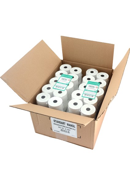 80X40 40 mt Termal Rulo Poşetli 48 gr 40 Rulo