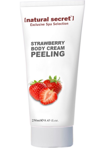 Çilek İçerikli Krem Peeling (Vücut İçin) / STRAWBERRY BODY CREAM PEELING 250ml