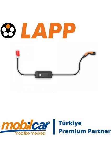 Mobilcar Elektrikli Araç Taşınabilir Şarj Cihazı 22KW 32A 6mt IP67 Tip-2 modelleri