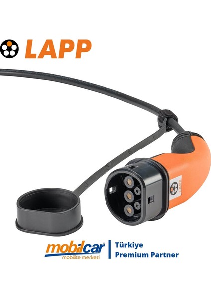 Mobilcar Elektrikli Araç Taşınabilir Şarj Cihazı 22KW 32A 6mt IP67 Tip-2