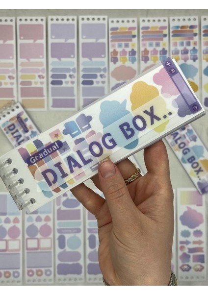 20 Yaprak Binderli Mor Tonları Planlayıcı Indeks/index Sticker/postit/post-It