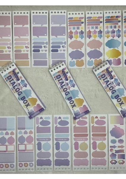 20 Yaprak Binderli Mor Tonları Planlayıcı Indeks/index Sticker/postit/post-It