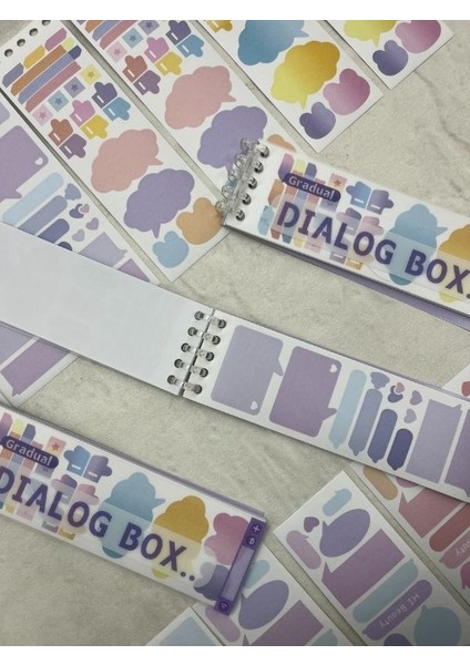 20 Yaprak Binderli Mor Tonları Planlayıcı Indeks/index Sticker/postit/post-It