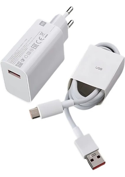Poco F4 Uyumlu Şarj Aleti Type-C 67W Turbo Hızlı Şarj Cihazı + Kablo