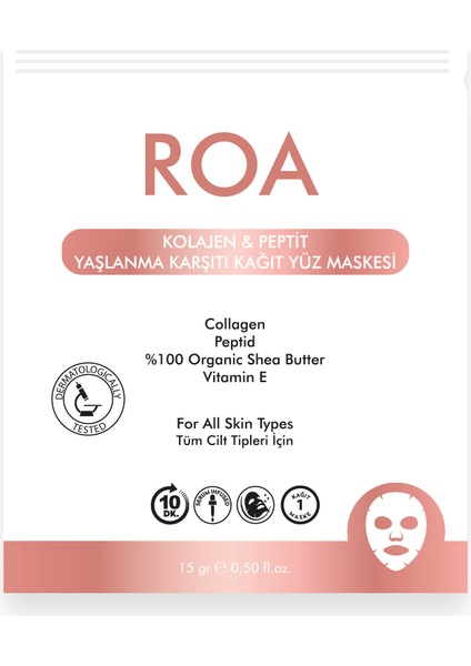 Collagen & Peptit Yaşlnma Karşıtı Yüz Maskesi fiyatları