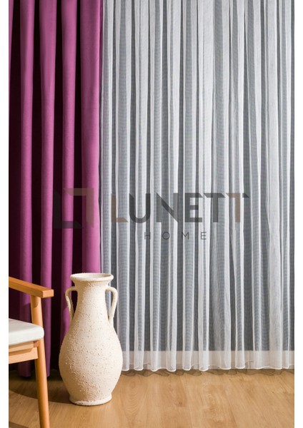 Kullanıma Hazır Lila Rengi Sık Pile 1x3 Dikim Fon Perde Tek Kanat 9213 modelleri