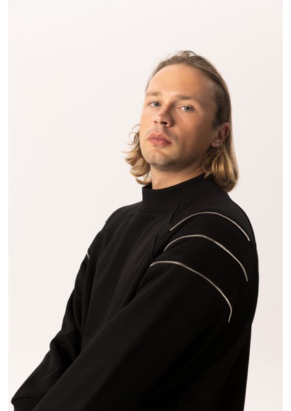 Fermuarlı Sweatshirt
