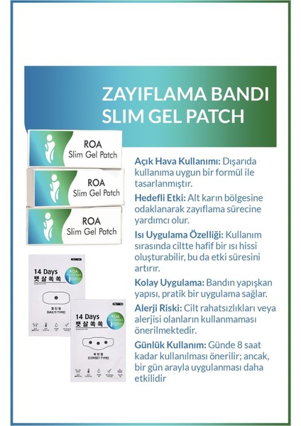 Slim Gel Patch 14 Adet Bandı modelleri