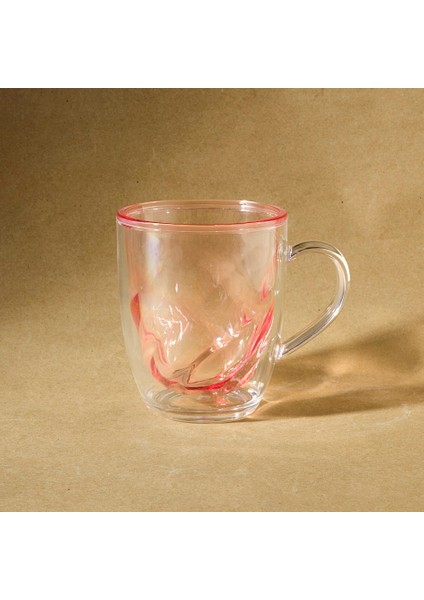 Karya Akrilik Çift Cidarlı Kupa 360 ml Pembe