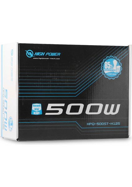HPQ-500ST-H12S 500W 80+ Standard 37.5A Single Rail Aktif PFC Siyah ATX Güç Kaynağı