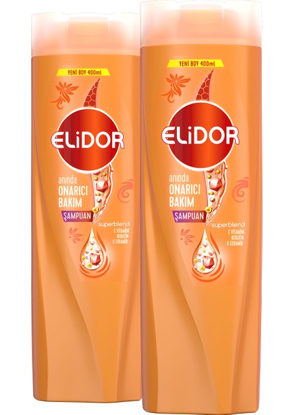 Superblend Saç Bakım Şampuanı Anında Onarıcı Bakım 400 ml x2