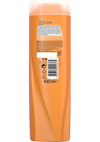 Superblend Saç Bakım Şampuanı Anında Onarıcı Bakım 400 ml x2