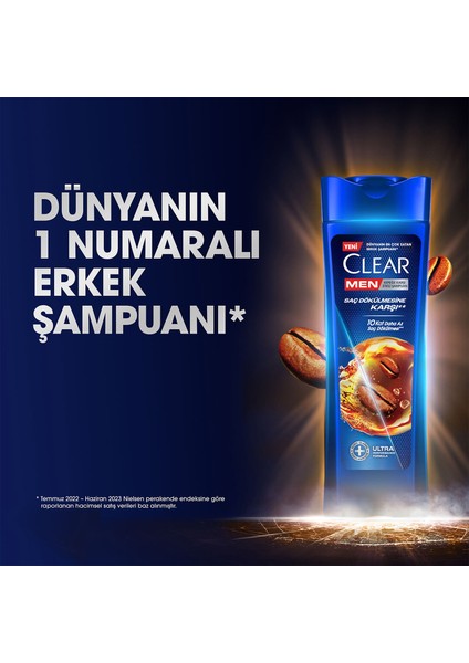Men Kepeğe Karşı Etkili Şampuan Saç Dökülmesne Karşı 350 ml x3