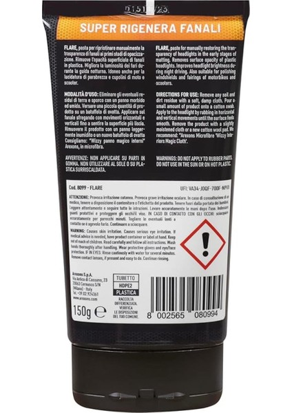 Flare - Güçlü Far Parlatıcı Yenileyici Cila 150 ml