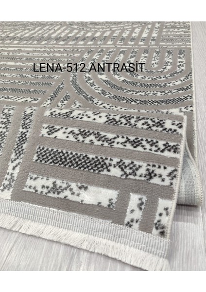 Decoser Lena Koleksiyonu Dokuma Halı DH512 Antrasit