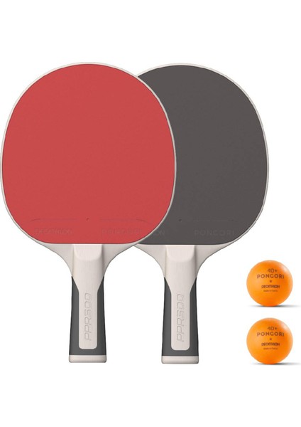 Pongori Masa Tenisi Seti - 2 Raket/3 Top - PPR 500
