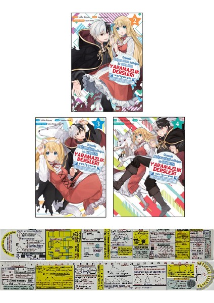 Manga Seti / Yaramazlık Dersleri 2. 3. 4. Ciltler (Matematik Öğreten Cetvel) - Sametarou Fukada