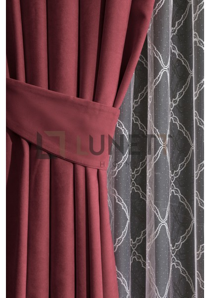 Kullanıma Hazır Gül Kurusu Rengi Pilesiz Ekstraforlu Düz Dikim Fon Perde Tek Kanat 9211 fiyatları