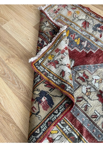 110 x 174 cm Dekoratif Lüks El Dokuma Kilim Salon Için Harika Nostaljik Kilim