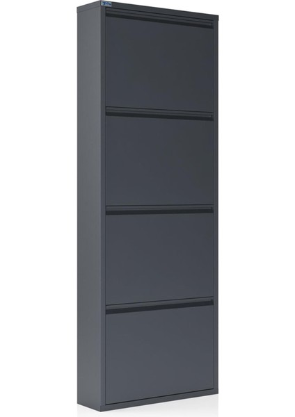 4'lü Metal Ayakkabılık - Antrasit fiyatları
