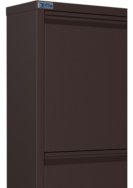 2'li Metal Ayakkabılık - Kahverengi indirimleri